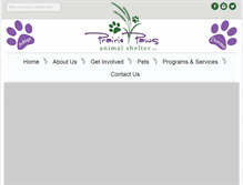 Tablet Screenshot of prairiepaws.org